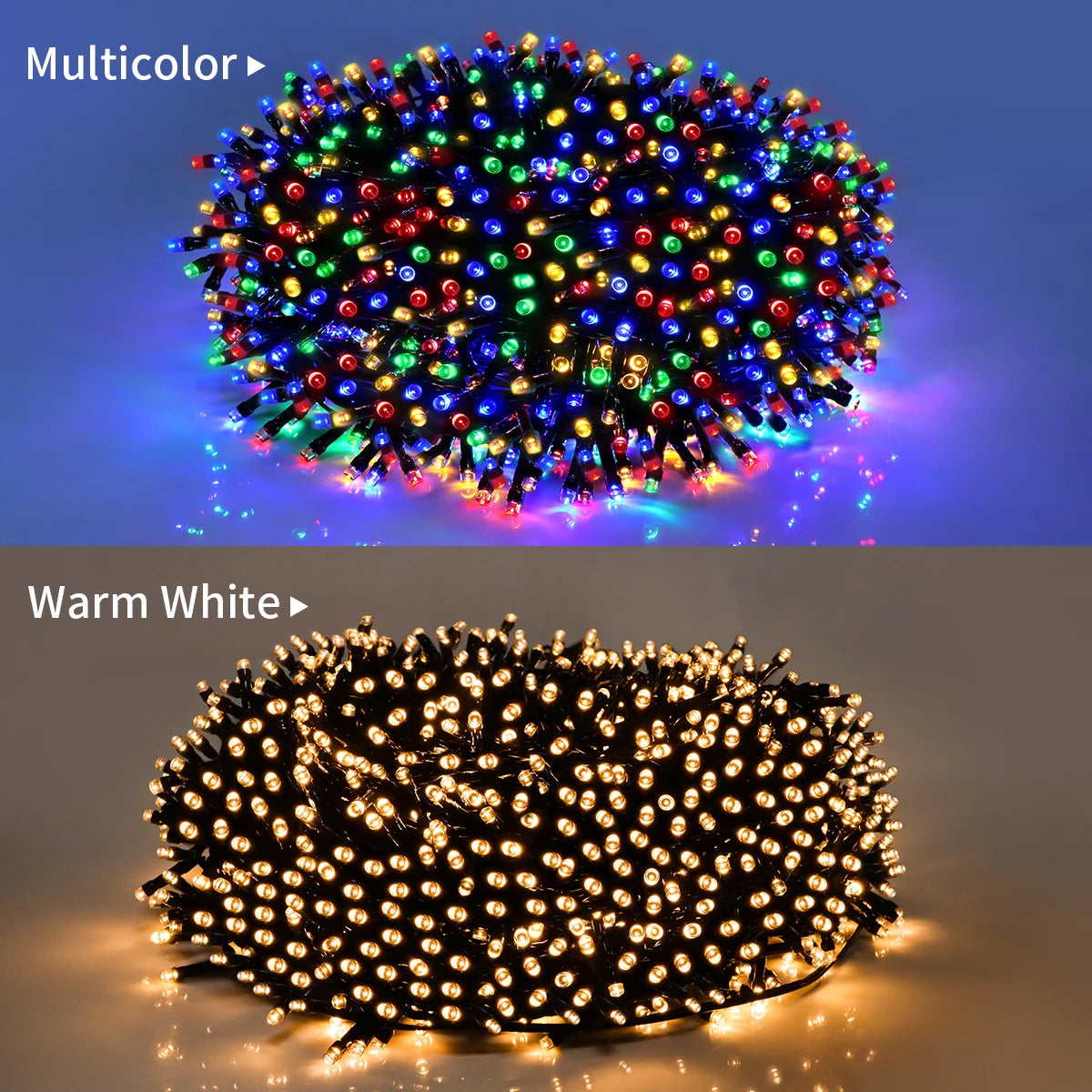 Waterproof Christmas Decoration LED String Lights, 24V EU/US Plug, Fairy Lights Garland for Outdoor Garden Room Decor