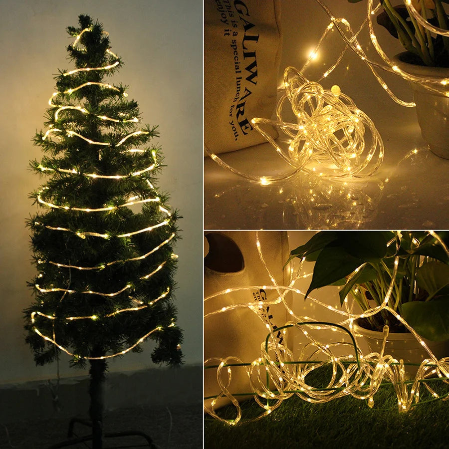 LED Rope Tube String Lights , outdoor christmas Fairy Light