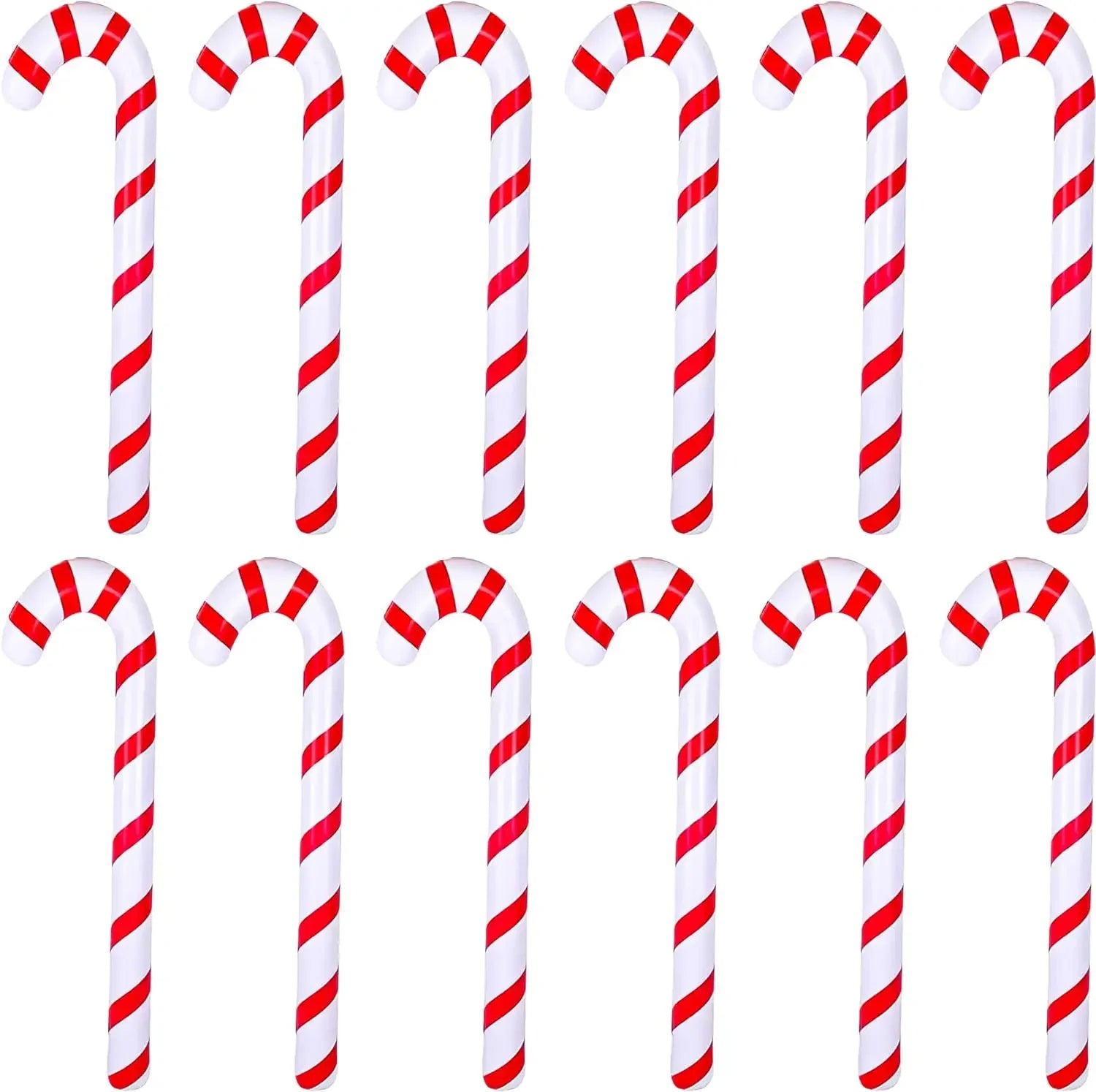 Xmas Candy Cane Stick Christmas Candy Cane Stick Inflatable Balloon 2025 Christmas Decoration Xmas Decorations For Home 10/1PCS