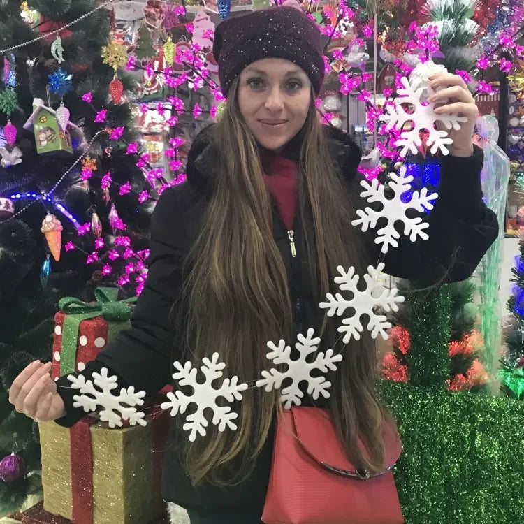 Christmas Decoration Foam Snowflake Christmas Tree Hanging Garland